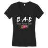 Bae Best Auntie Ever Friends Tv Show Parody Women's V-Neck T-Shirt