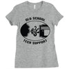 old school tech support Ladies Fitted T-Shirt