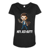 hey, ass butt! Maternity Scoop Neck T-shirt