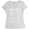 sketch of piston 2 Women's Triblend Scoop T-shirt