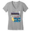 mommy  moon&amp;back Women's V-Neck T-Shirt