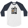 cats cats cats 3/4 Sleeve Shirt