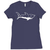 hai haie selachii shark der wei&szlig;e hai jaws neu Ladies Fitted T-Shirt