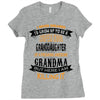 Super Cool Granddaughter Of A Freaking Awesome Grandma Ladies Fitted T-Shirt