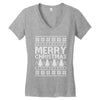 ugly merry christmas Women's V-Neck T-Shirt