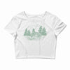Camping Green Crop Top