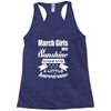 March Girls Are Sunshine Mixed With A Little Hurricane Racerback Tank