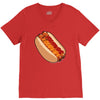 hotdogs on a bun V-Neck Tee