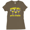 Drinks Well With Others Ladies Fitted T-Shirt