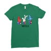 4th of July Ladies Fitted T-Shirt