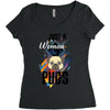 who loves pugs Women's Triblend Scoop T-shirt
