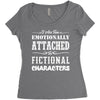 i am too emotionally attached to fictional characters Women's Triblend Scoop T-shirt