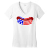 us hot dog Women's V-Neck T-Shirt