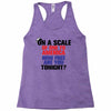 on a scale of one to america how free are you tonight Racerback Tank