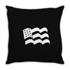 american flag sticker vinyl decal   usa stars united states country ca Throw Pillow