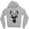 Deer With Diamond Zipper Hoodie