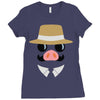 minimal porco Ladies Fitted T-Shirt