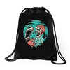 skullchain saw Drawstring Bags