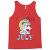 unicorns are born in july cute unicorn Tank Top