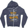 I'm a may woman I was born with my heart Zipper Hoodie