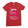 quens are born in april Ladies Fitted T-Shirt
