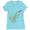 caution octopus&rsquo; may be larger than it appears Ladies Fitted T-Shirt