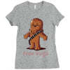 hug a wookiee Ladies Fitted T-Shirt