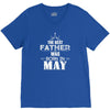 The Best Father Was Born In May V-Neck Tee