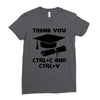 Thank You Ctrl+C And Ctrl+V Ladies Fitted T-Shirt