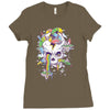 flying rainbow skull island Ladies Fitted T-Shirt