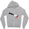 stabbed Zipper Hoodie