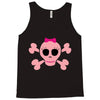 fummy pink skull long sleeve Tank Top