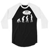 banksy funny human evolution indie 3/4 Sleeve Shirt