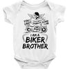 You Cant Scare Me I am Biker Brother Baby Onesie