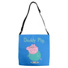 peppa pig  daddy pig Adjustable Strap Totes