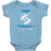 Pop is my Name Fishing Is My Game Baby Onesie
