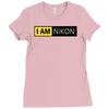 nikon camera i am nikon Ladies Fitted T-Shirt