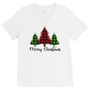lumberjack tree merry christmas V-Neck Tee