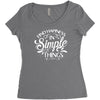 simple things Women's Triblend Scoop T-shirt