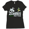 zombies hate fast food Ladies Fitted T-Shirt