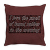 i love the smellof burnt rubber Throw Pillow