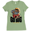go big Ladies Fitted T-Shirt