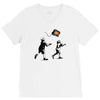 banksy kids play t.v. ball V-Neck Tee