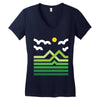 mountain Women's V-Neck T-Shirt