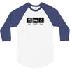 eat,sleep,golf 3/4 Sleeve Shirt