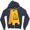 caution bananas Zipper Hoodie