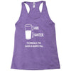 technically the glass is always full Racerback Tank