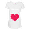 We're Hungry with Heart Maternity Scoop Neck T-shirt