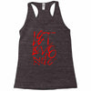 let love rule Racerback Tank