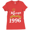 kings are born in 1996 Ladies Fitted T-Shirt